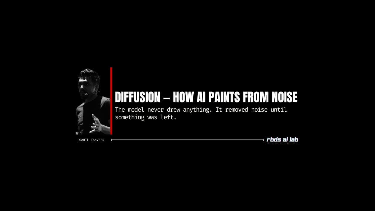Diffusion — How AI Paints from Noise — Essay from RBDS AI Lab